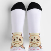 Süße Llama-Illustrationsdesign Socken (Oben)
