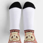 Süße Llama-Illustrationsdesign Socken (Oben)