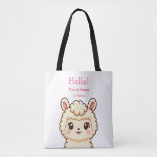 Süße Llama-Illustrationsdesign Tasche
