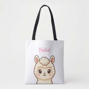 Süße Llama-Illustrationsdesign Tasche