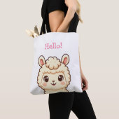 Süße Llama-Illustrationsdesign Tasche (Von Nahem)