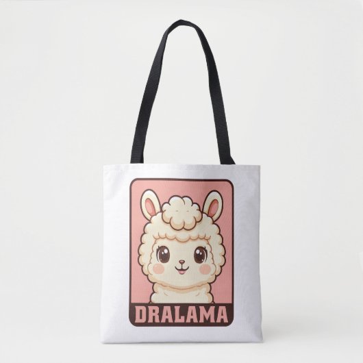Süße Llama-Illustrationsdesign Tasche (Vorderseite)