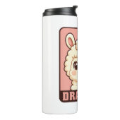 Süße Llama-Illustrationsdesign Thermosbecher (Nach links gedreht)