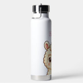 Süße Llama-Illustrationsdesign Trinkflasche (rechts)