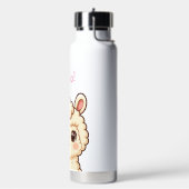 Süße Llama-Illustrationsdesign Trinkflasche (Links)