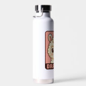 Süße Llama-Illustrationsdesign Trinkflasche (Rechts)
