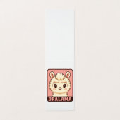 Süße Llama-Illustrationsdesign Visitenkarten (Außenseite Aufgefaltet)