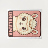 Süße Llama-Illustrationsdesign Wandteppich (Vorderseite (Horizontal))