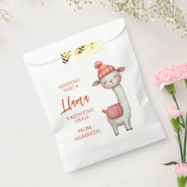 Süße Llama Valentinstag-Tüte, Valentinstag Geschenktütchen