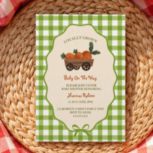 Süße lokale Bauern-Baby-Shower-Einladung