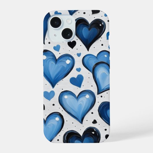 Süße Love Pattern iPhone Hülle iPhone 15 Hülle (Rückseite)