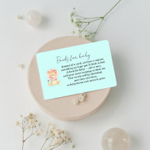 Süße Löwen-Baby-Party-Beilagekarte