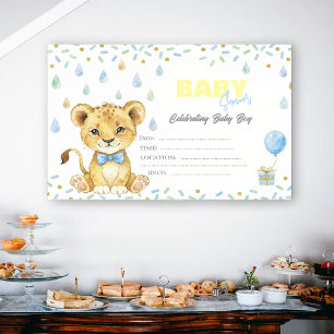 Süße Löwen-Baby-Party-Einladung – Personalisiert  Einladung