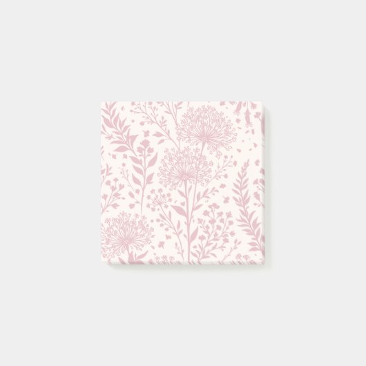 Süße Löwenzahn Gedämpfte Rose - Neutral Post-it Klebezettel (Vorderseite)