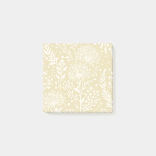 Süße Löwenzahn-Neutral - Goldenes Weizenfeld Post-it Klebezettel (Vorderseite)