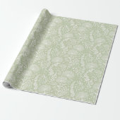 Süße Löwenzahn Neutral - Sanftes Oliven Grün Geschenkpapier (Ungerollt)