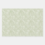 Süße Löwenzahn Neutral - Sanftes Oliven Grün Geschenkpapier Set (Vorderseite)