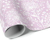 Süße Löwenzahn Neutral - Warmes Lilac Geschenkpapier (Rolleneckpunkt)