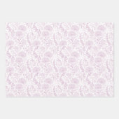 Süße Löwenzahn-Warme Flieder - Neutral Geschenkpapier Set (Vorderseite)