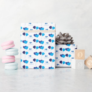 Süße Luftballons Herzen Baby Shower Geburtstag Geschenkpapier