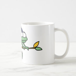 Süße lustige Cartoon-Chamäleon-Grüne Eidechse Kaffeetasse