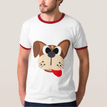 Süße lustige Cartoon-Hund-Gesicht