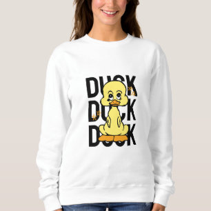 Süße Lustige Ente Damen Sweatshirt