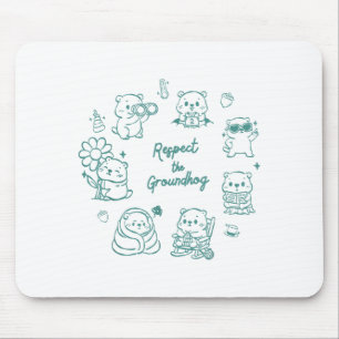 Süße lustige Erdhörnchen-Trupp-Tag-Lehrer-Mama-Kid Mousepad