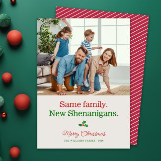 Süße lustige Familienscherze Foto Weihnachten