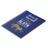 Süße Lustige Faultier Geschenkideen Entspannung Hu Notizblock (Linke Seite)