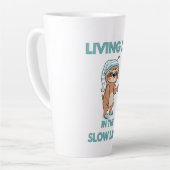 süße lustige Faultier Milchtasse (Linke Ecke)