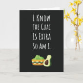 Süße Lustige Guacamole Karten Mexikanische Avocado (Gelbe Blume)