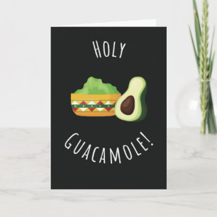 Süße Lustige Heilige Guacamole Karten Avocado Mexi