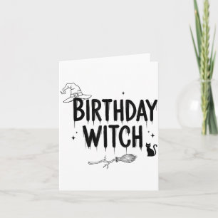 Süße Lustige Hexe Hexen Geburtstag Hexen Glücklich Karte