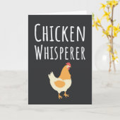 Süße Lustige Hühnerkarten Tier Vogel Bauernhoftier Karte (Gelbe Blume)