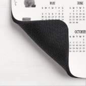 Süße lustige Katze 2026 Kalender Mousepad (Ecke)