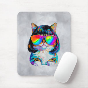 Süße lustige Katze (Gemälde Nr. 2) Mousepad