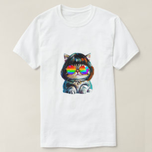 Süße lustige Katze (Gemälde Nr. 4) T-Shirt