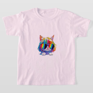 Süße lustige Katze (Gemälde Nr. 5) T-Shirt