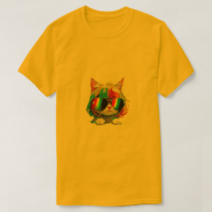 Süße lustige Katze (Gemälde Nr. 5) T-Shirt