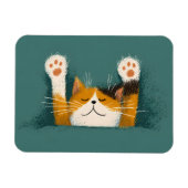 Süße lustige Katzennap Magnet (Horizontal)