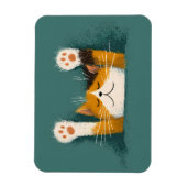 Süße lustige Katzennap Magnet (Vertikal)