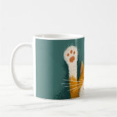 Süße lustige Katzennickerchen Kaffeetasse (Links)