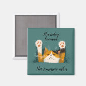 Süße lustige Katzennickerchen Magnet (Vorderseite/Rückseite)