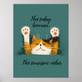 Süße lustige Katzennickerchen Poster (Vorne)