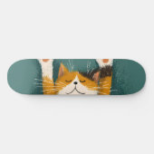 Süße lustige Katzennickerchen Skateboard (Horizontal)