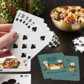 Süße lustige Katzennickerchen Spielkarten (In Situ)