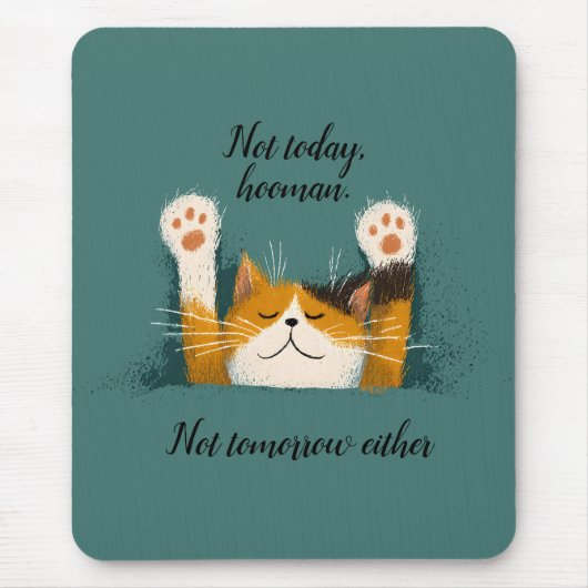 Süße lustige Katzenschlaf Mousepad (Vorne)
