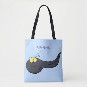 Süße lustige Kaulquappen-Cartoon-Illustration Tasche