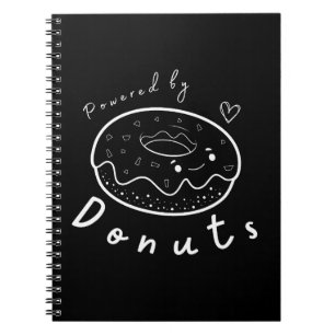 Süße lustige Kawaii-Donut-Zitat Notizblock